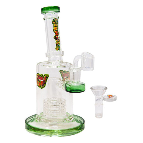 Green Tilt-Head Small Bong and Dab Rig