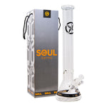Soul Glass 9mm Thick Clear Glass Beaker Bong 18 Inches