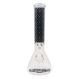 LV 9mm Thick Light Blue Color Glass Beaker Bong 14 Inches
