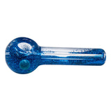 Blue Glitter Freezable Glass Pipes 5 Inches
