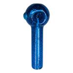 Blue Glitter Freezable Glass Pipes 5 Inches