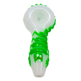 White Scorpion Glow In The Dark Pipe 4 Inches