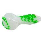 White Scorpion Glow In The Dark Pipe 4 Inches