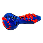 Blue Scorpion Glow In The Dark Pipe 4 Inches