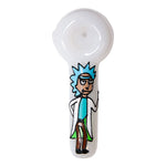 Rick And Morty Hand Glass Blown Pipe 5 Inches