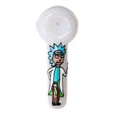 Rick And Morty Hand Glass Blown Pipe 5 Inches