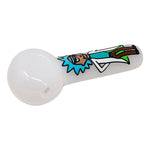 Rick And Morty Hand Glass Blown Pipe 5 Inches
