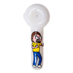 Rick And Morty Hand Glass Blown Pipe 5 Inches