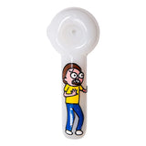 Rick And Morty Hand Glass Blown Pipe 5 Inches