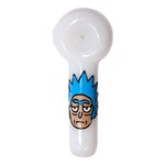 Rick And Morty Hand Glass Blown Pipe 5 Inches