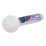 Rick And Morty Hand Glass Blown Pipe 5 Inches