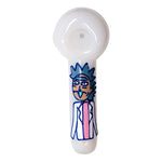 Rick And Morty Hand Glass Blown Pipe 5 Inches