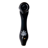 Black Crown Glass Sherlock Pipe 6 Inches