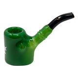 Maple Glass Jade Green Hefner Hand Pipe 5 Inches