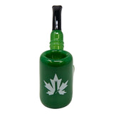 Maple Glass Jade Green Hefner Hand Pipe 5 Inches