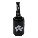 Maple Glass Black Hefner Hand Pipe 5 Inches