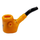 Maple Glass Jade Yellow Hefner Hand Pipe 5 Inches