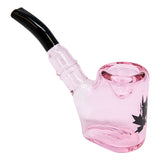 Maple Glass Pink Hefner Hand Pipe 5 Inches