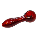 Maple Glass Amber Classic Pipe 6 Inches