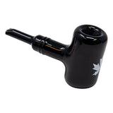 Maple Glass Black Oxford Hammer Pipe 5.5 Inches