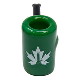 Maple Glass Jade Green Oxford Hammer Pipe 5.5 Inches