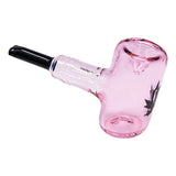 Maple Glass Pink Oxford Hammer Pipe 5.5 Inches