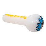 Bold Yellow Rick And Morty Hand Pipe 5 Inches