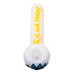 Bold Yellow Rick And Morty Hand Pipe 5 Inches