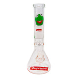 Kermit The Frog 9mm Thick Glass Bong 14 Inches