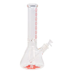 Red Supre 9mm Thick Glass Bong 14 Inches