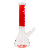 White Supre 9mm Thick Glass Bong 14 Inches