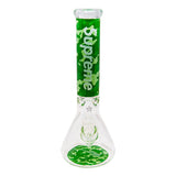 Green Camo 9mm Thick Glass Bong 14 Inches