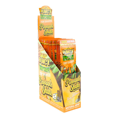 Juicy Jay TERP Enhanced Hemp Wraps Eldorado/Pineapple Shake Display 25
