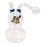 Assorted Rick And Morty Egg Shaped Oil Glass Bong