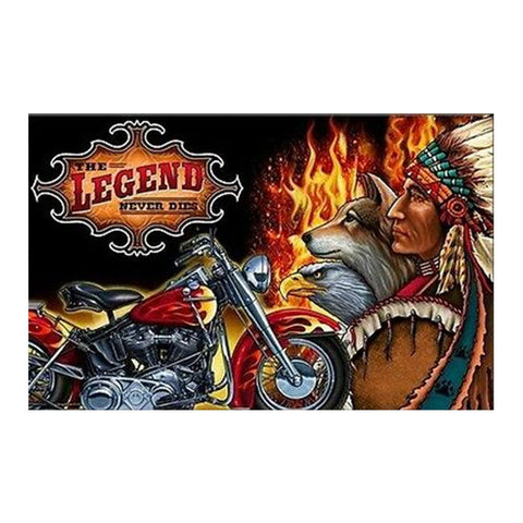 The Legend Never Dies Flag