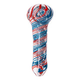 Assorted Lines Design Insideout Glass Pipe 3.5 Inches