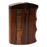 Vertical Strip Small Wooden Dugout 3 Inches