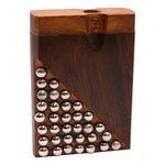 Triangulary Steel Dotted Wooden Dugout 3 Inches
