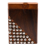 Triangulary Steel Dotted Wooden Dugout 3 Inches