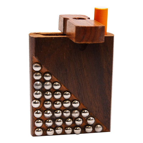 Triangulary Steel Dotted Wooden Dugout 3 Inches
