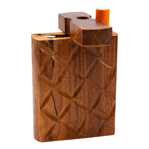 Engraved Small Wooden Dugout 3 Inches