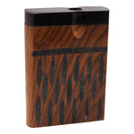 Oval Engraved Small Wooden Dugout 3 Inches