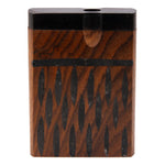 Oval Engraved Small Wooden Dugout 3 Inches
