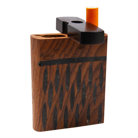 Oval Engraved Small Wooden Dugout 3 Inches
