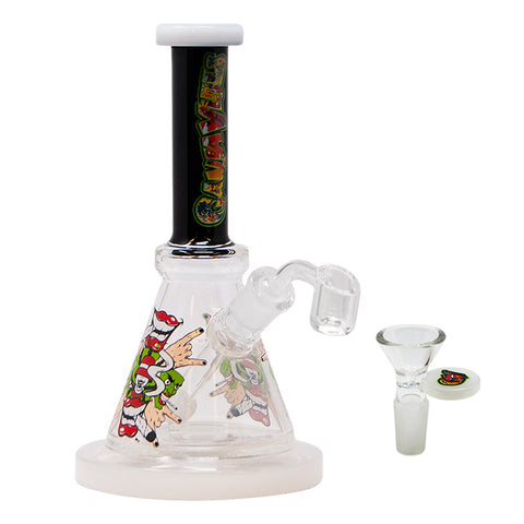 Rocking High Tropical Series 8 Inches Ganjavibes Dab Rig and Bong