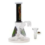 Weed Leaf Tropical Series 8 Inches Ganjavibes Dab Rig and Bong