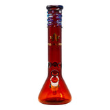 Maple Glass Amber Color Beaker Bong 14 Inches