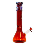 Maple Glass Amber Color Beaker Bong 14 Inches