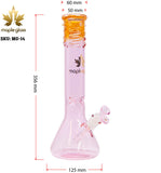 Maple Glass Pink Color Beaker Bong 14 Inches