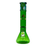 Maple Glass Green Color Beaker Bong 14 Inches